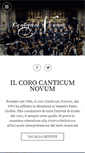 Mobile Screenshot of canticumnovum.it